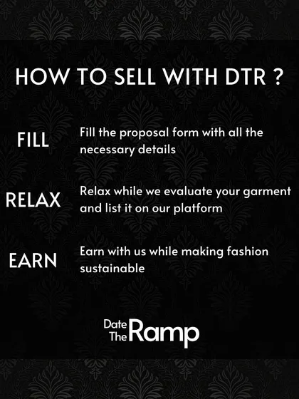 Wondering how to get started? Our process is as simple as Fill, Relax, and Earn. We designed our system to be completely hassle-free for you. We handle the evaluation, quality checks, and listing so you can start earning from your designer wear without any of the hard work.