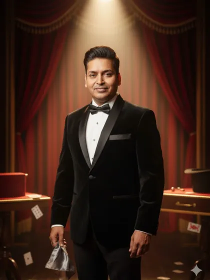 A professional show requires a professional look. With over 20 years of experience, I bring not just tricks, but a complete performance that adds a touch of class and excitement to your special occasion.