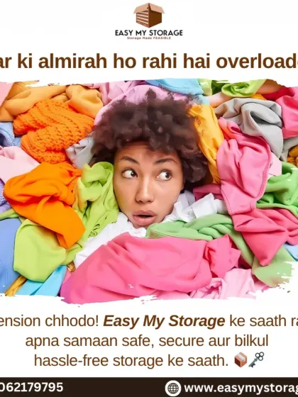 Is your closet overflowing? Don't stress. We offer a hassle-free way to store your extra clothes and other items safely and securely, freeing up space in your home.