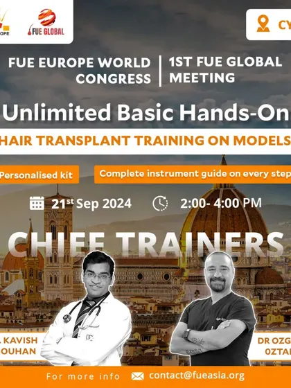 Another flyer for the hands-on training in Cyprus, where participants receive a personalized kit to kickstart their practice.