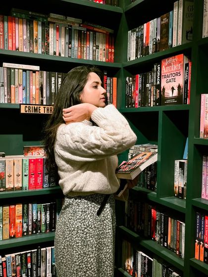 Taking a moment to get lost in the crime thrillers section at Kunzum bookstore. I believe a good shopping day includes moments of quiet discovery too, and I know all the best places for it.