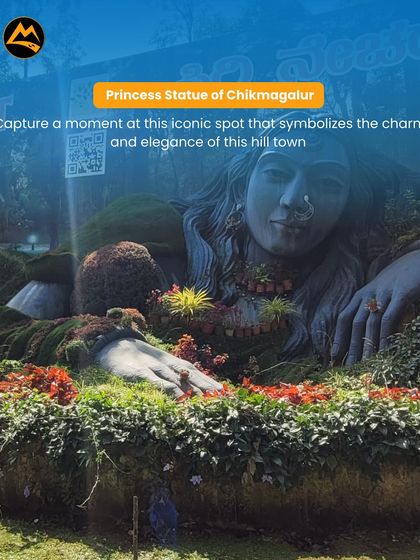 Capturing a moment at the iconic Princess Statue of Chikmagalur. I include visits to local landmarks that symbolize the charm of the hill town.