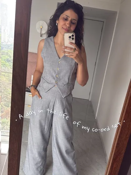 This simple grey co-ord set is proof that style is not about the price tag. I found this on the streets of Phuket for a bargain, and it's become a favorite. I can help you find similar hidden gems closer to home.