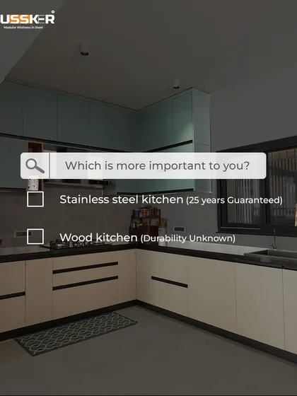 What is more important to you? A kitchen with a 25-year guarantee or one with unknown durability? I build my kitchens with stainless steel because I believe in providing a product whose quality and longevity you can trust.