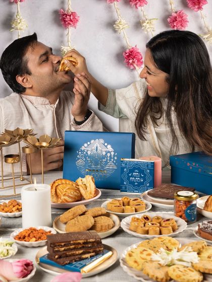The perfect Bhai Dooj moment. Our Meetha Maska Diwali collection is made for sharing (or playfully fighting over) with your siblings.