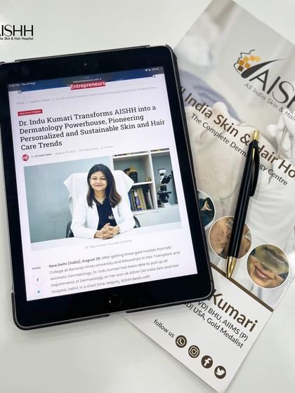 This feature highlights my journey and the mission of AISHH clinic. My dream has always been to help people love their skin and feel confident, and it is wonderful to see that vision acknowledged.