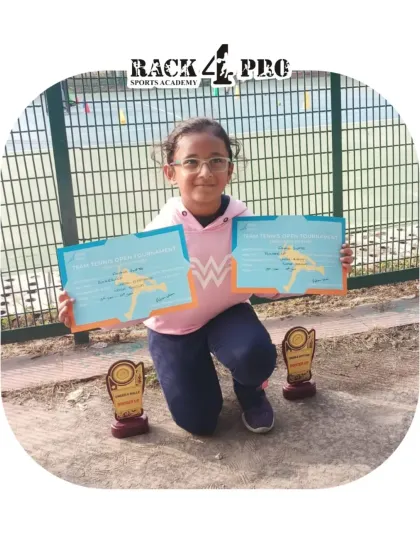 We congratulate our academy player Anaya Gupta for securing the Runner-Up position in the Under-8 category at the Team Tennis Open Tournament. Her hard work and dedication have made us all proud.