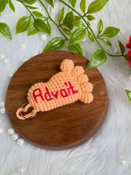 Another beautiful shot of the personalized baby keepsake.