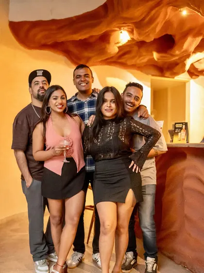 The whole crew together for a photo at Lumara. It feels like a family reunion every week.