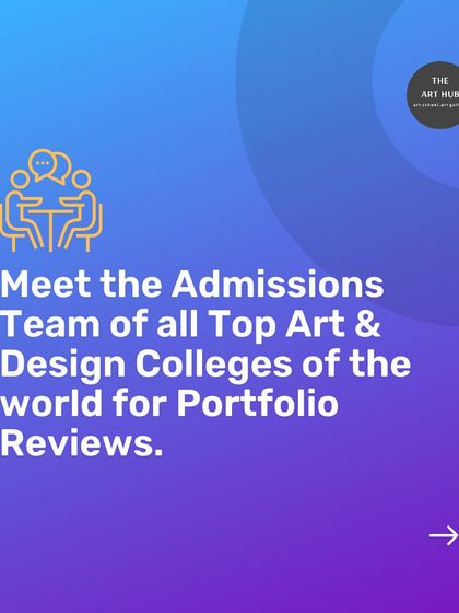 Through my program, you can meet the admissions teams of top art and design colleges from around the world for portfolio reviews, giving you a significant advantage.