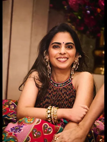 A candid, happy shot of Isha in her Torani outfit. My goal is always to have my clients feel comfortable and truly themselves in the clothes they wear.