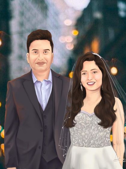 Rachita Burjupati - Custom Portraits & Illustrations Illustrated Wedding Invitations photo 18