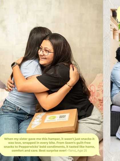 "When my sister gave me this hamper, it wasn't just snacks, it was love." This testimonial captures the feeling of receiving one of my hampers, a taste of home, comfort, and care.