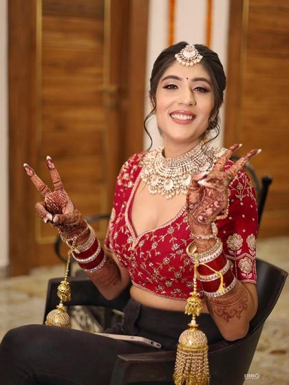 The happy bride Soumya! The contentment I feel after making a bride happy is simply unmatched.