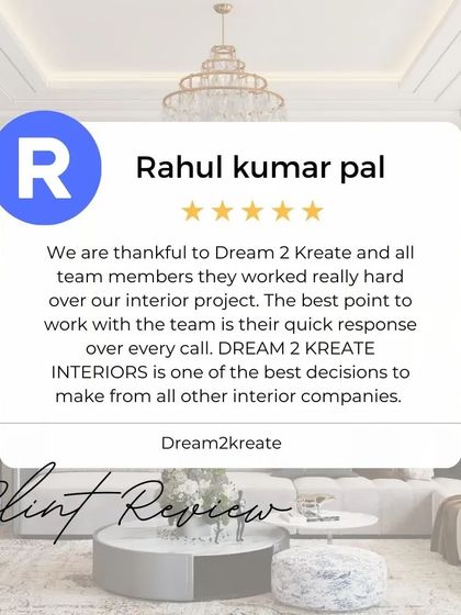 Rahul, your feedback on our team's responsiveness and hard work is greatly appreciated. Thank you for choosing us for your interior project.