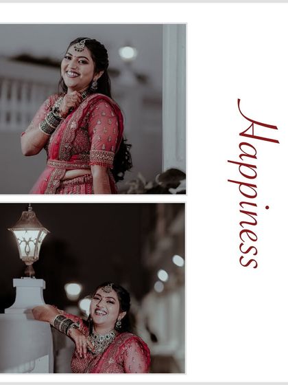 A collage celebrating the bride's happiness. These shots capture pure, unscripted joy, which is something I always look for during a wedding shoot.