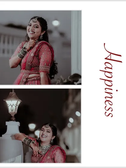 A collage celebrating the bride's happiness. These shots capture pure, unscripted joy, which is something I always look for during a wedding shoot.