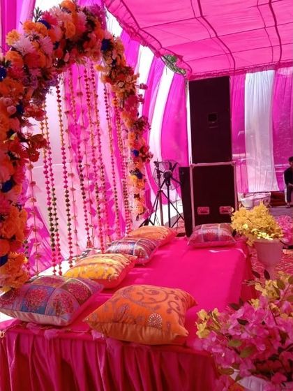 Vibrant Haldi & Mehndi Setups photo 11