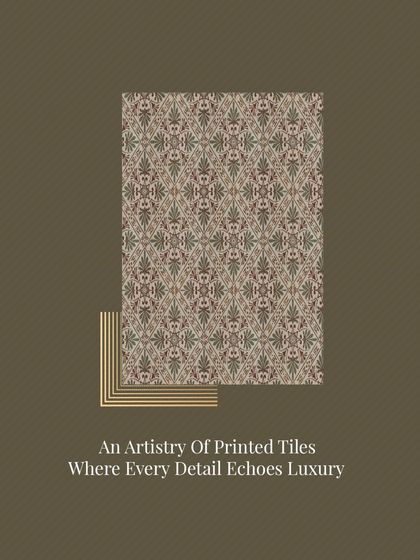 An example of our artistry in printed tiles. This custom pattern brings a fresh, artistic touch to a traditional home, blending contemporary flair with classic elegance.