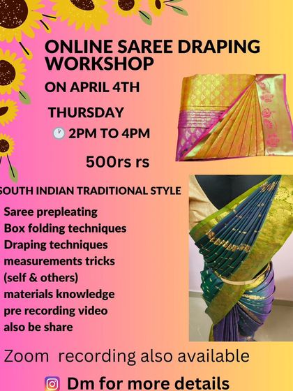 A flyer for an April workshop, showing the consistent format and value I provide.