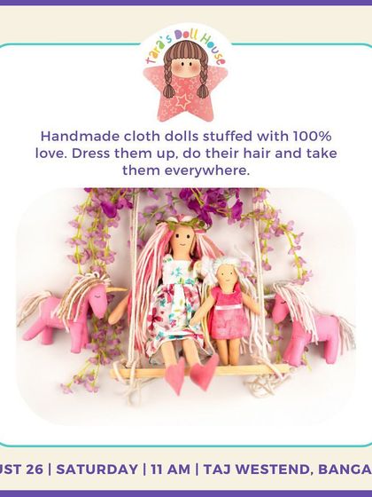 Tara's Doll House creates beautiful handmade cloth dolls stuffed with 100% love. They are perfect companions for your child's adventures.