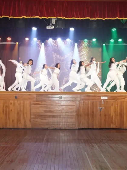 A beautiful, flowing contemporary performance by our junior batch. The white costumes and graceful movements created an ethereal effect on stage.