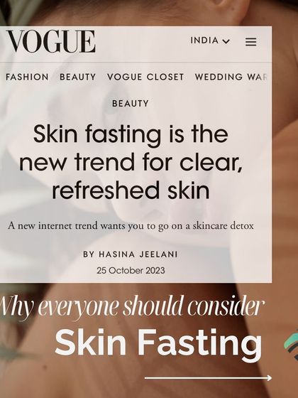 As featured in Vogue, "skin fasting" is a trend we recommend. Taking a break from numerous products can help reduce skin irritation and allow it to reset.