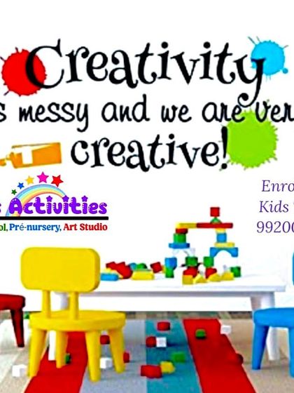 "Creativity is messy and we are very creative!" This quote perfectly captures our philosophy. Our studio is a space where kids are free to explore, experiment, and even get a little messy in the pursuit of art.