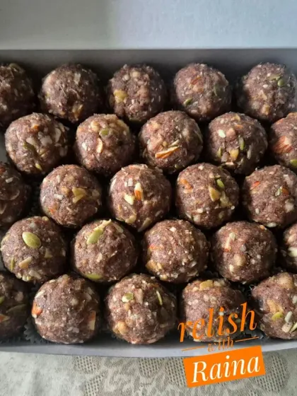 These Ragi Laddoos are a superfood powerhouse. They are gluten-free and packed with ragi flour, pure ghee, nuts, seeds, and sweetened with dates and jaggery, making them a delicious and incredibly nutritious treat.