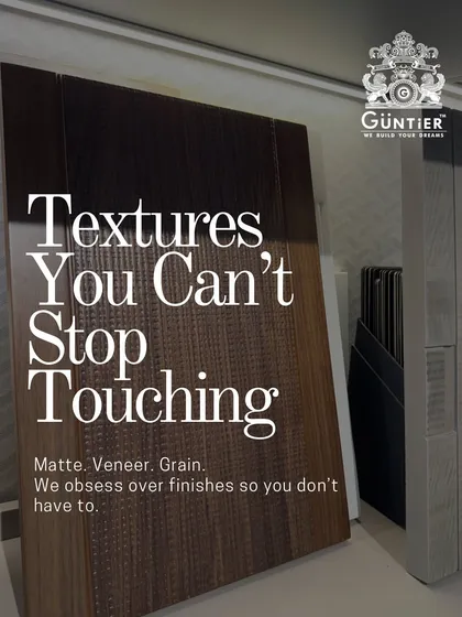 We believe luxury is in the details you can see and feel. Our textured veneer finishes, like the one on this wardrobe door, add depth and character, creating a surface you can't help but touch.