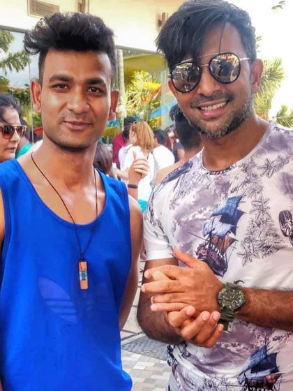 With the legendary dancer and choreographer Terence Lewis. Meeting and learning from the best in the industry is always an inspiration.