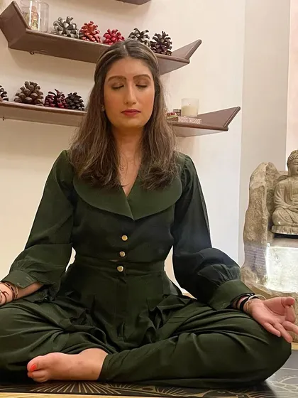 Finding my own moment of peace. My personal meditation practice is the foundation of what I teach. It's about connecting with your inner self to find stillness and clarity, a practice I guide your team through in our sessions.
