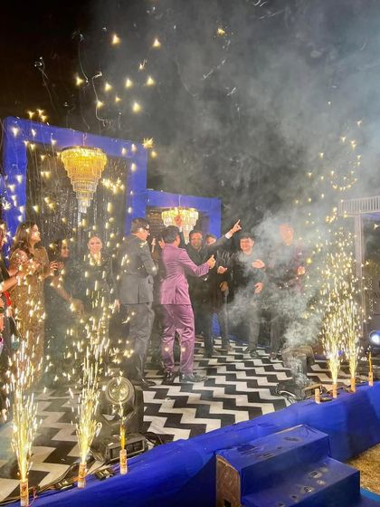 The countdown moment at the NYE party, with celebrity guests and a burst of cold pyro. We ensure the key moments of your event are spectacular and memorable.