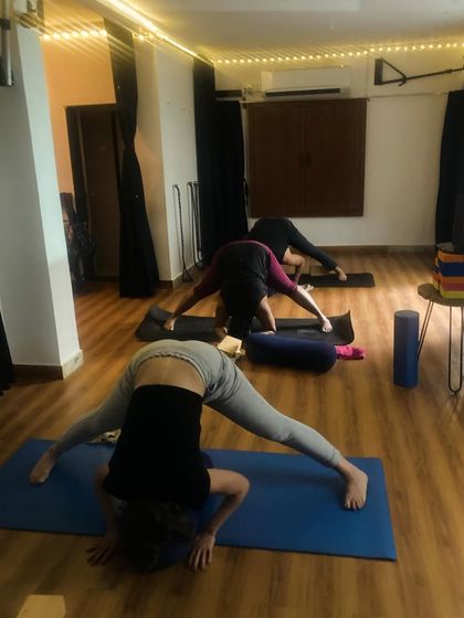 Yesterday's class was all about Yin yoga. We held deep, passive stretches to release tension in the connective tissues and calm the mind.