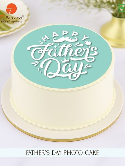 Wish him a Happy Father's Day with our stylish photo cake. It's a simple, sweet, and thoughtful way to make his day special.