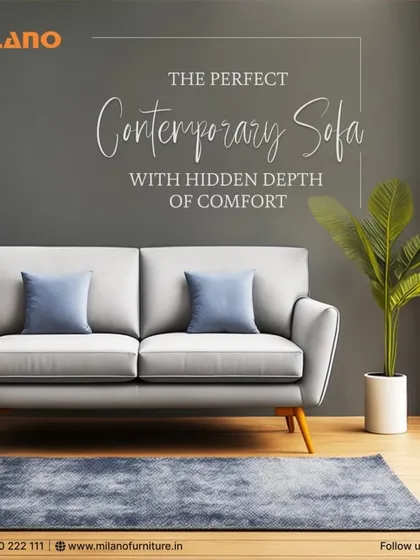 This contemporary two-seater sofa is a perfect example of our design philosophy: clean lines, deep comfort, and elegant style. Upholstered in a durable light grey fabric with tapered wooden legs, it's a versatile piece for any modern living room.