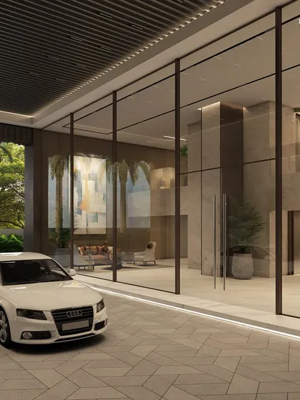 Our latest luxury destination in Worli, where modern meets timeless elegance over 200 meters in the sky. This graceful structure adheres to our principles of simple vertical and horizontal lines, creating a minimalistic yet sublime rhythm that exudes timeless sophistication.