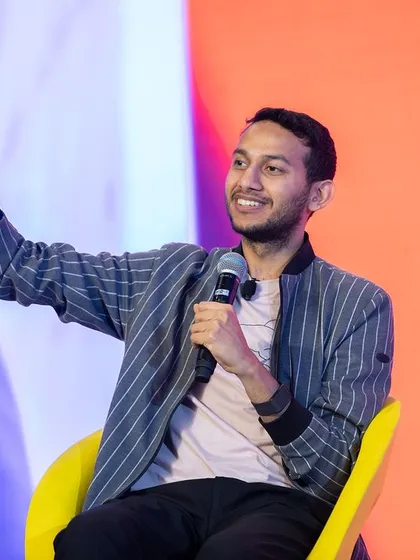 An engaging shot of a speaker at the Skift India Summit. Beyond wide shots, I focus on capturing the candid expressions and powerful moments of individuals that make your event memorable.