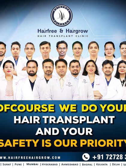 This is our team of dedicated doctors. Your safety and satisfaction are our top priorities. We combine our expertise to ensure every hair transplant is performed with artistry and medical precision.