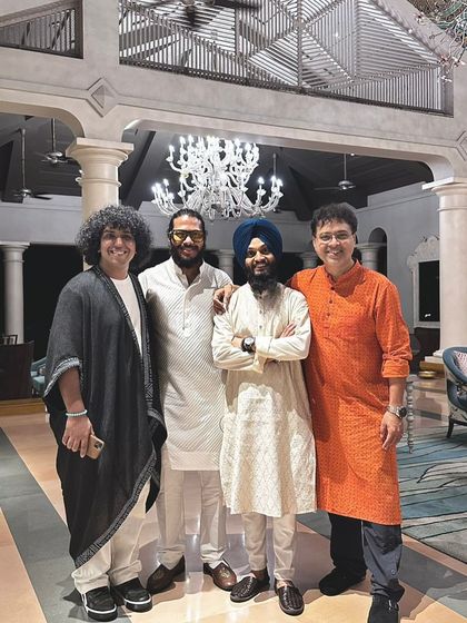 The full group of artists I had the pleasure of sharing the stage with in Goa. The camaraderie off-stage is just as important as the chemistry on-stage.