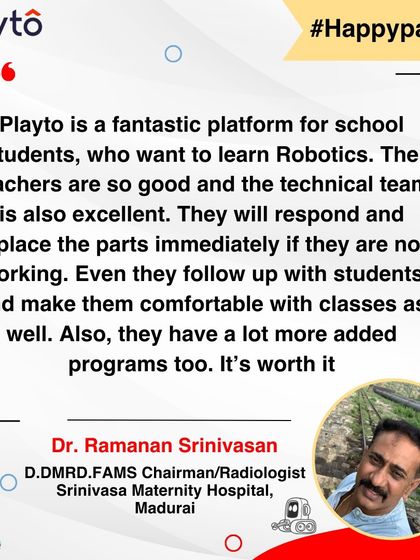 A Radiologist from Madurai calls our platform fantastic. He appreciates the excellent teachers and technical team who are quick to respond and ensure students are comfortable with the classes.