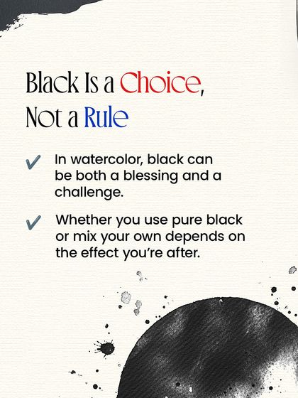 The main takeaway from my tutorial: using black is a choice, not a rule. It all depends on the effect you want to achieve. Understanding your materials is key to artistic freedom.