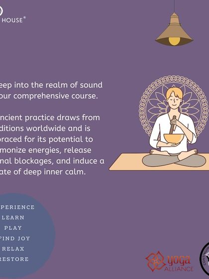 Dive deep into the realm of sound with our comprehensive, Yoga Alliance certified course. This ancient practice harmonizes energies, releases emotional blockages, and induces a state of deep inner calm.