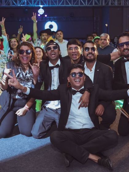 Pure joy and energy captured in one frame. This is us with the fantastic crowd from Apollo Hospitals, celebrating a successful and memorable night.