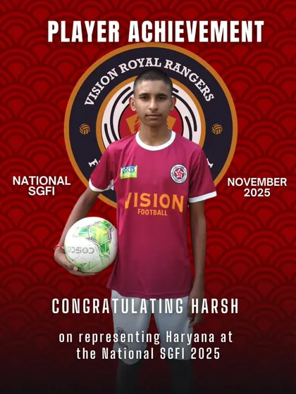 From our academy to the national stage. We are incredibly proud of our U17 player, Harsh, for representing Haryana at the SGFI Nationals. This is a direct result of our player development pathway, which provides real opportunities for talented players.