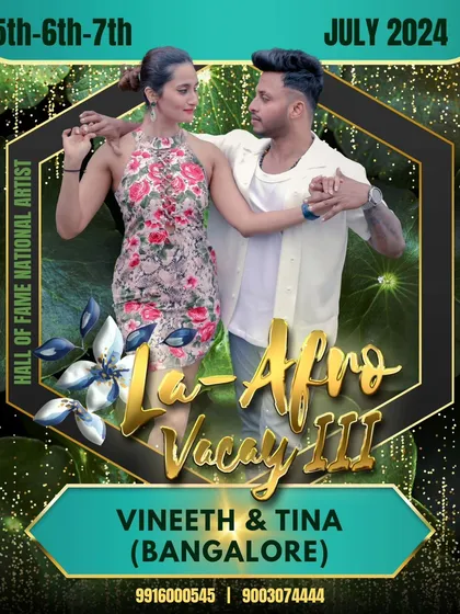 We are always excited to be part of major national events like La Afro Vacay. Posters like this give you a glimpse into the festivals where we conduct our intensive bootcamps for dancers from across the country.
