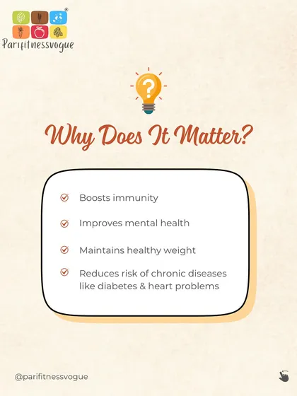 This series explains the power of a balanced diet. I break down what a balanced plate looks like, why it matters for immunity and weight management, and how to build one with the right proportions of carbs, proteins, and fats.
