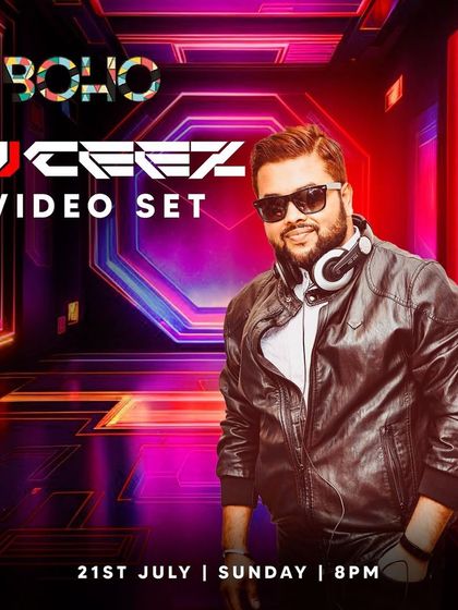 An event poster for my video set at BOHO Koramangala. I specialize in these classy Sunday affairs, where the audio-visual experience is as important as the cocktails and food.