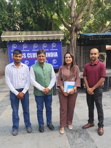 With fellow members of the All Delhi Kickboxing Association's Governing Body at the Press Club of India. We are focused on strategic planning to provide the best opportunities for our athletes.