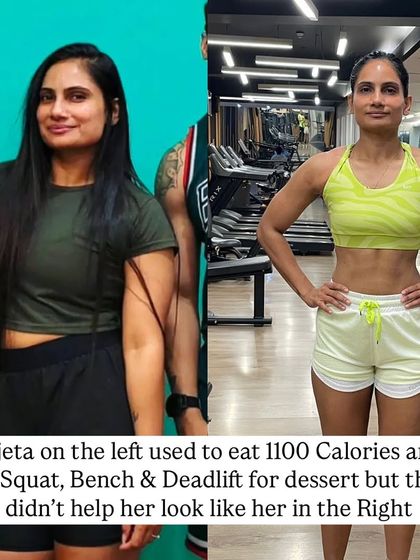 Vijeta, a full-time bank employee, used to eat only 1100 calories and do endless squats, bench presses, and deadlifts. This was her "before," a state of hard work without the right strategy.
